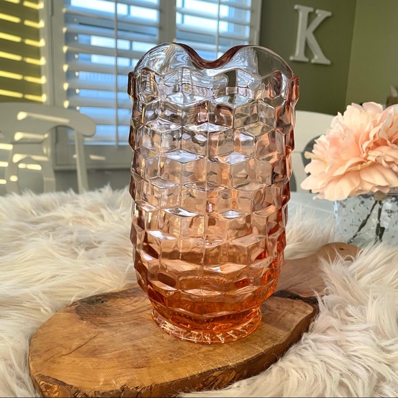 VTG Pink Whitehall Indiana Glass Drink Pitcher - Picture 2 of 7